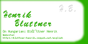 henrik bluttner business card